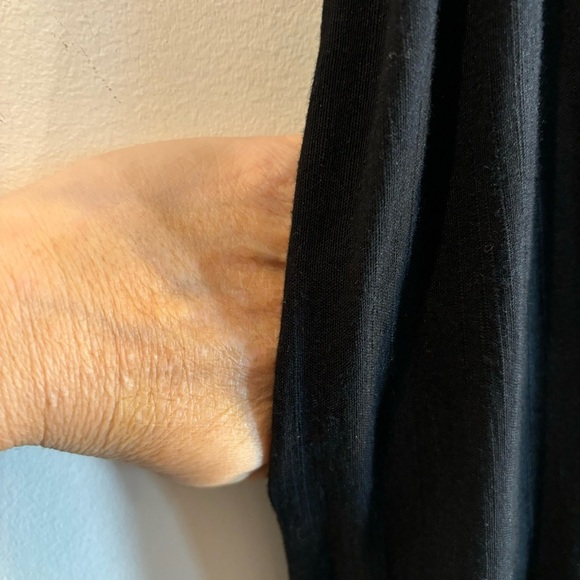 KALIYANA Sz 2 Pull On Pants Linen Blend Wide Leg Elastic Waist High Rise Trouser - Picture 4 of 8